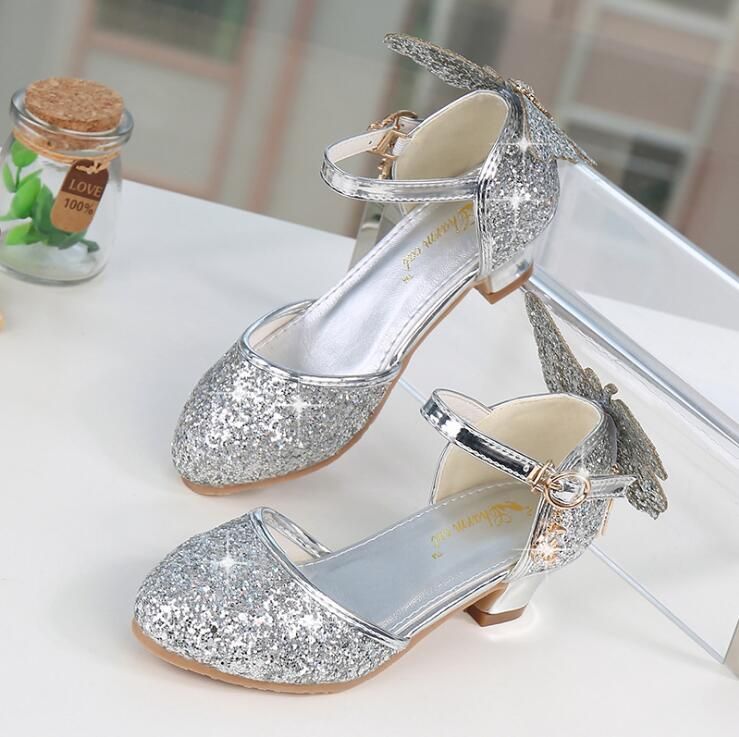 High Heeled Footwear With Butterfly Knot
