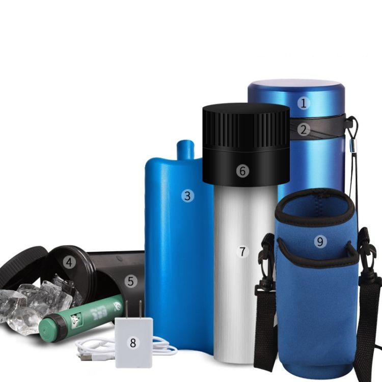 Mini Vacuum Cooler Fridge,Style: Upgrade Luxin Version