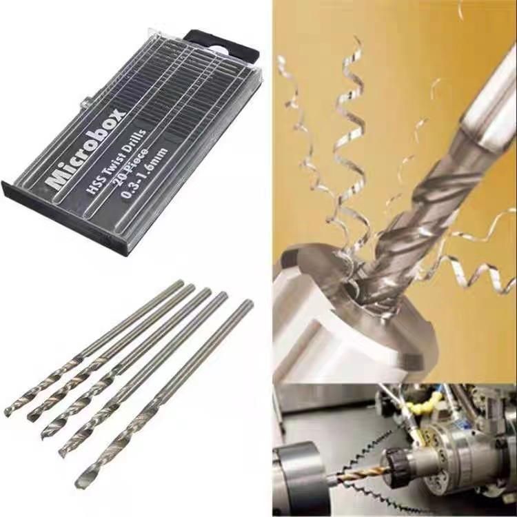 1Pack(20PCS) Mini Drill Bit 0.3mm-1.6mm