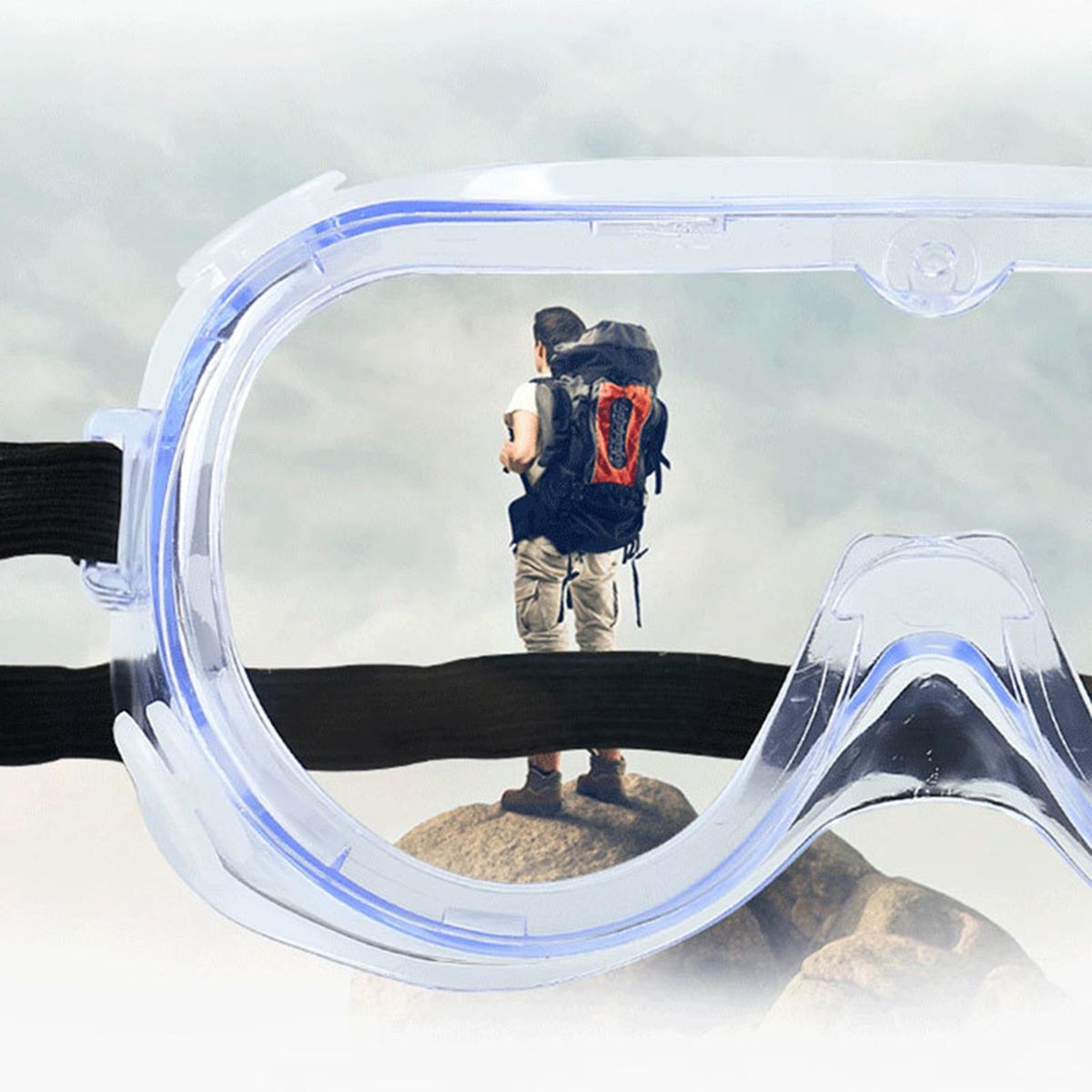 Eyeglasses Eye Googles Work Lab Experiment Airy White Frame