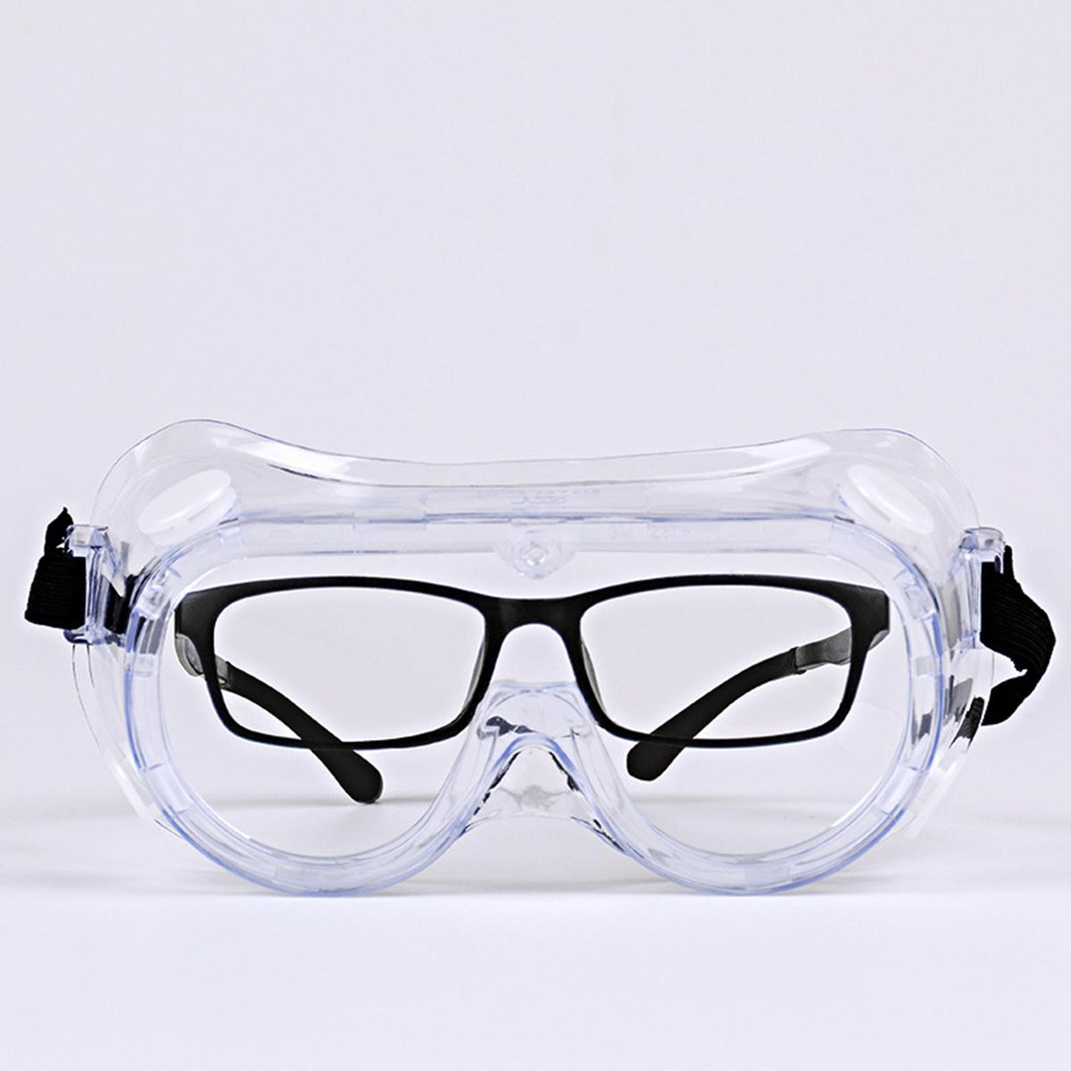 Eyeglasses Eye Googles Work Lab Experiment Airy White Frame