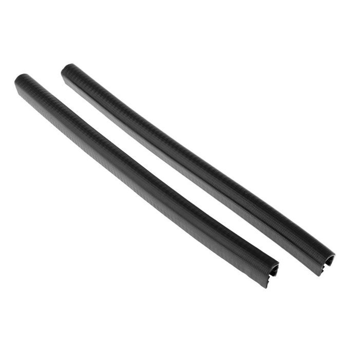 2pcs Protective Rubber Strip For Longboard Skateboard Deck Edge Black