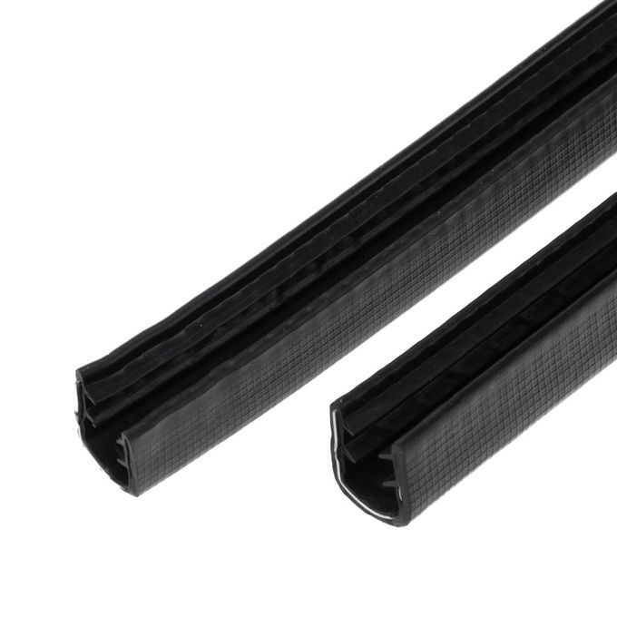 2pcs Protective Rubber Strip For Longboard Skateboard Deck Edge Black