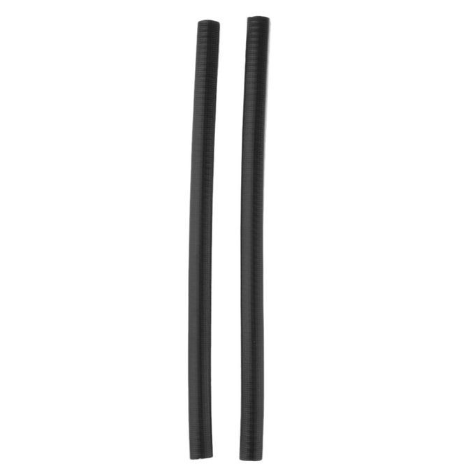 2pcs Protective Rubber Strip For Longboard Skateboard Deck Edge Black