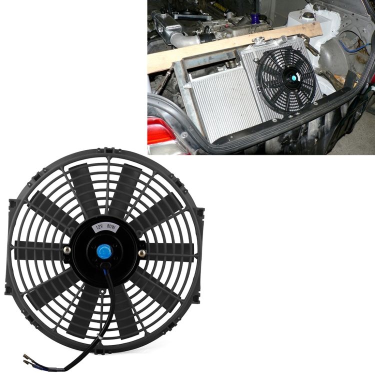 12V 80W 12 Inch Car Cooling Fan