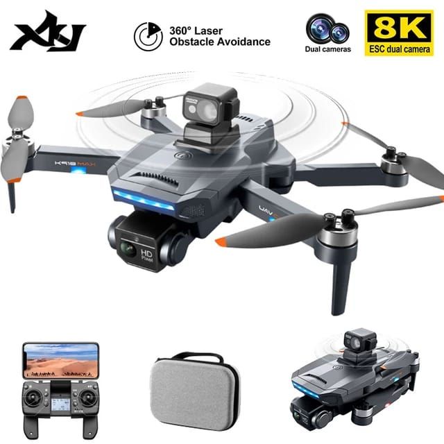 Professional GPS Drone 4K HD Camera With 2 Batteries Obstacle Avoidance RC Quadcopter