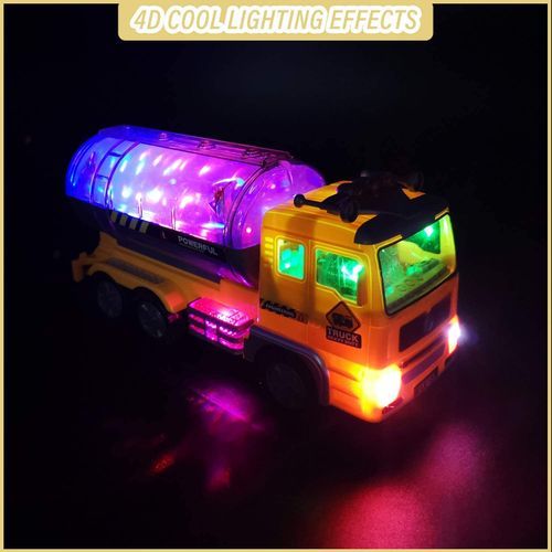 Tanker Toy Truck For Kids With Flashing Lights