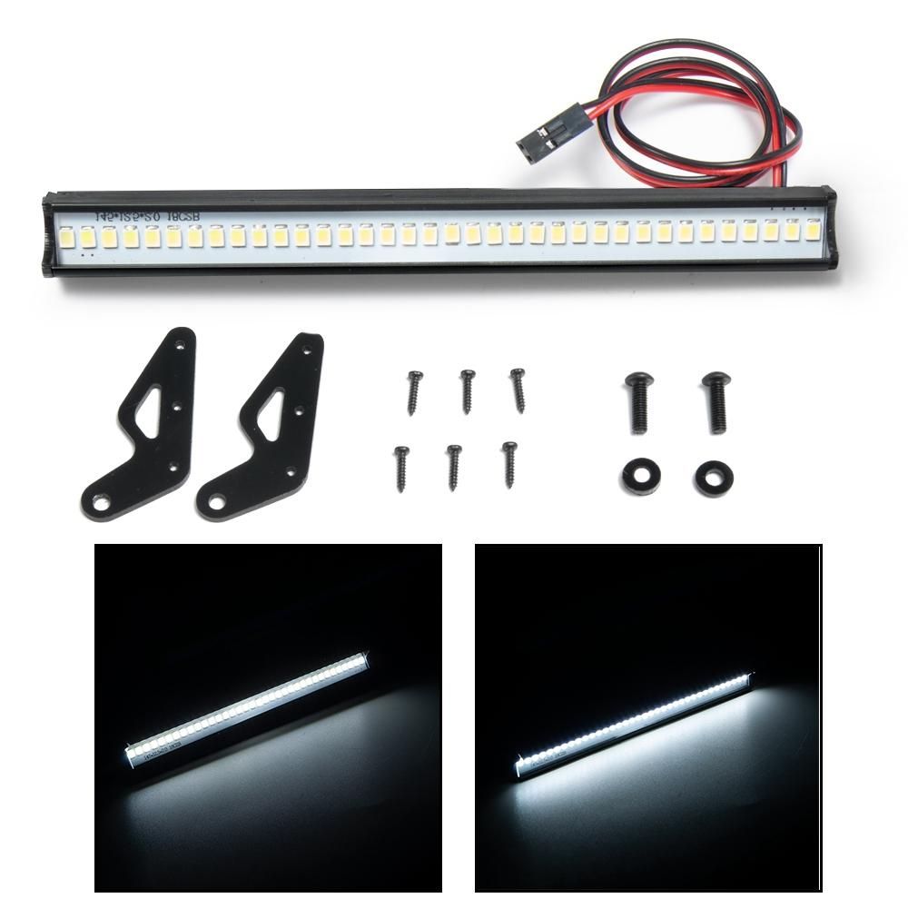 150MM 36 LED Light Bar Roof Lamp Lights for Axial SCX10 90046 Jeep Wrangler Body 1/10 RC Crawler Car Upgrade Parts