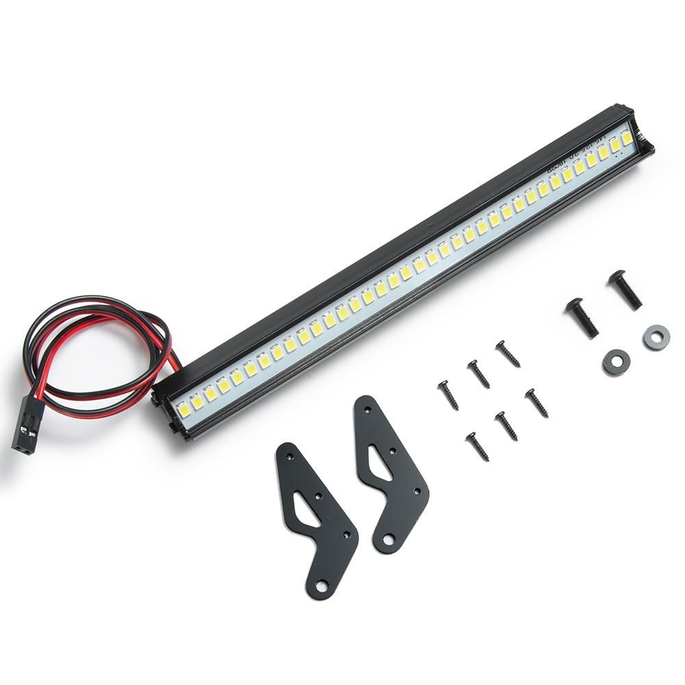 150MM 36 LED Light Bar Roof Lamp Lights for Axial SCX10 90046 Jeep Wrangler Body 1/10 RC Crawler Car Upgrade Parts