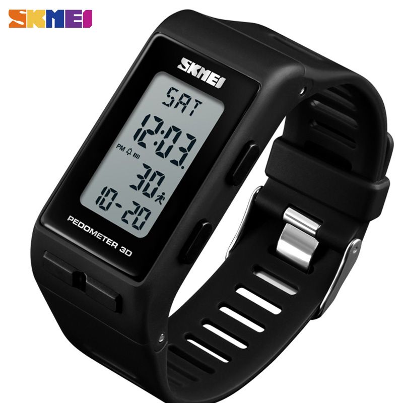 Womens Pedometer 3D Sport Wristwatch Calories Watch Bracelet