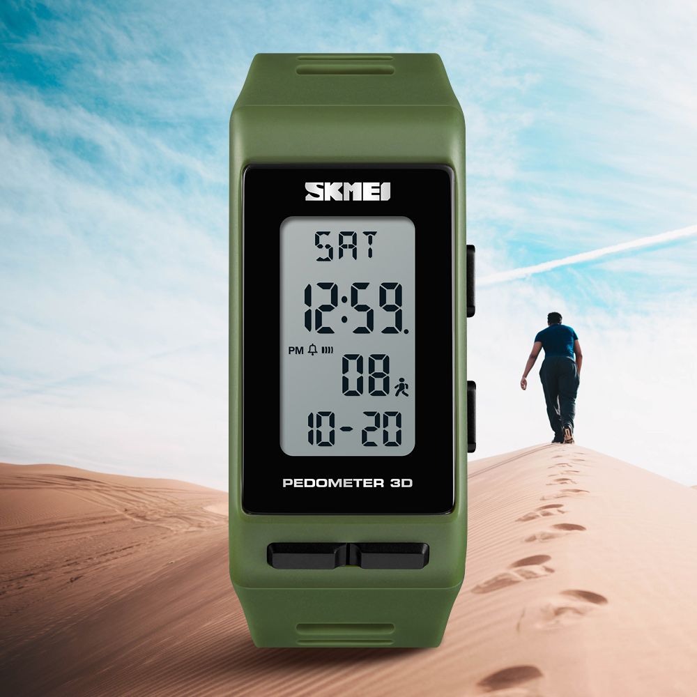 Womens Pedometer 3D Sport Wristwatch Calories Watch Bracelet
