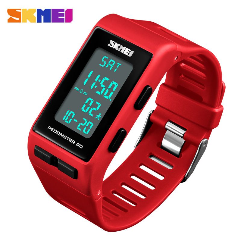 Womens Pedometer 3D Sport Wristwatch Calories Watch Bracelet