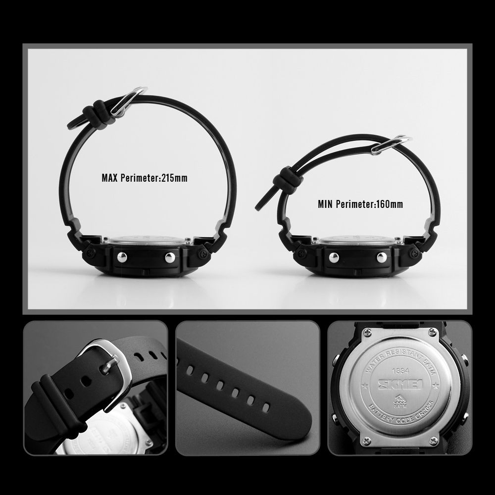 Womens Waterproof Watches Alarm Sport Chrono Digital Wristwatches