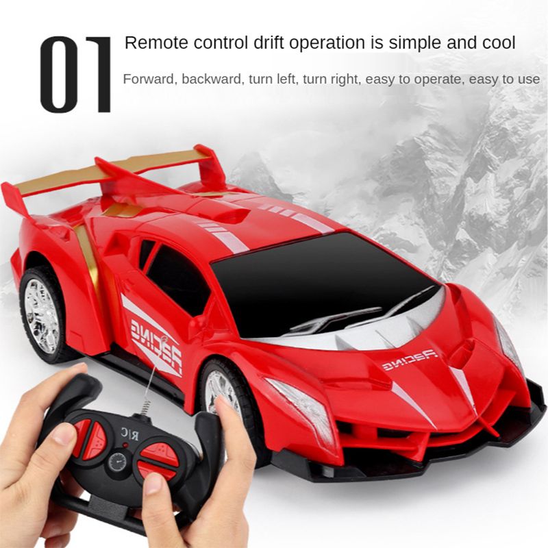 Children's Remote-Control Automobile Toy Car Charging Boy Electric Wireless Racing Drift Car Gifts For Boys Blue Lamborghini
