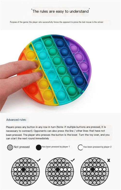 Sensory Pop Toys Push Funny Antis Stress Reliver