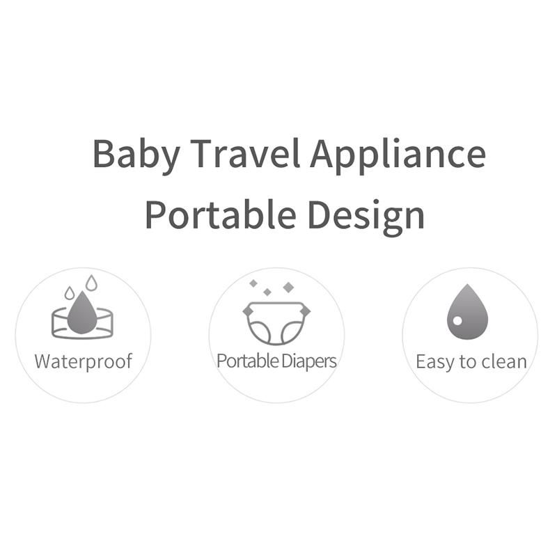 Insular Waterproof Changing Pad Diaper Travel Multifunction Portable Baby Diaper Cover Mat Clean Hand Folding Diaper Bags(Grey)
