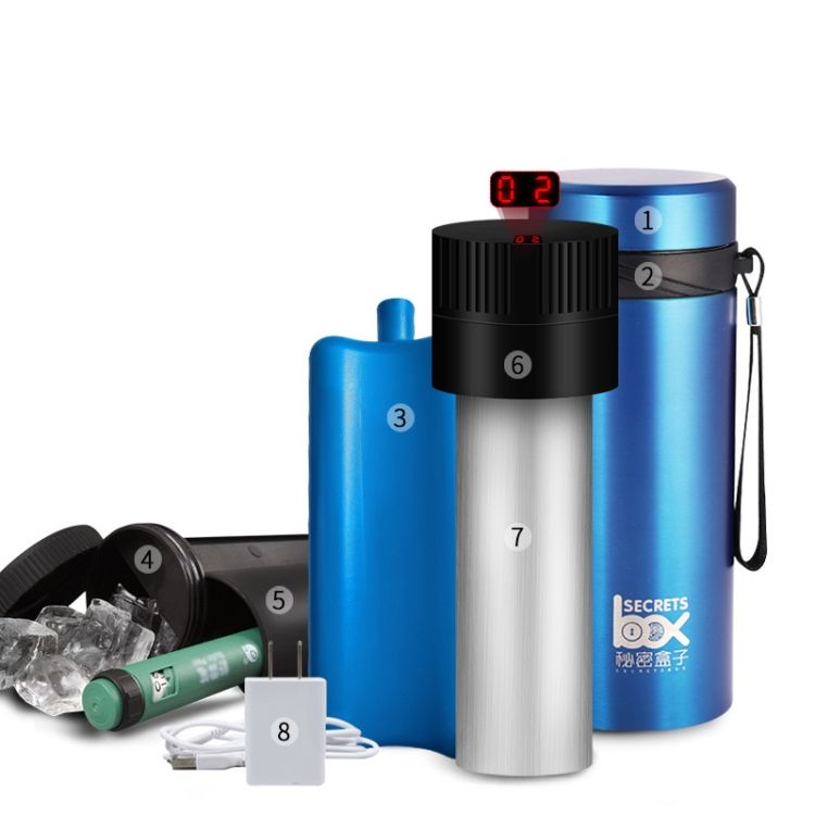 Mini Vacuum Cooler Fridge,Style: Digital Standard Version