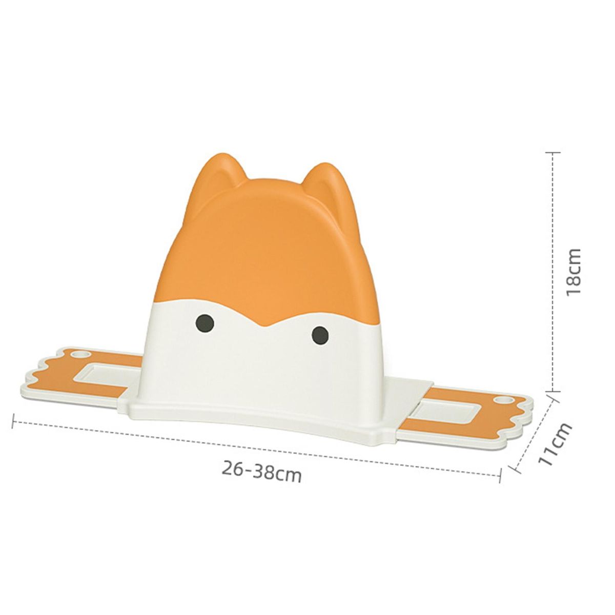 Cartoon Baby Toilet Training Seat Cushion Universal Adjustable Orange
