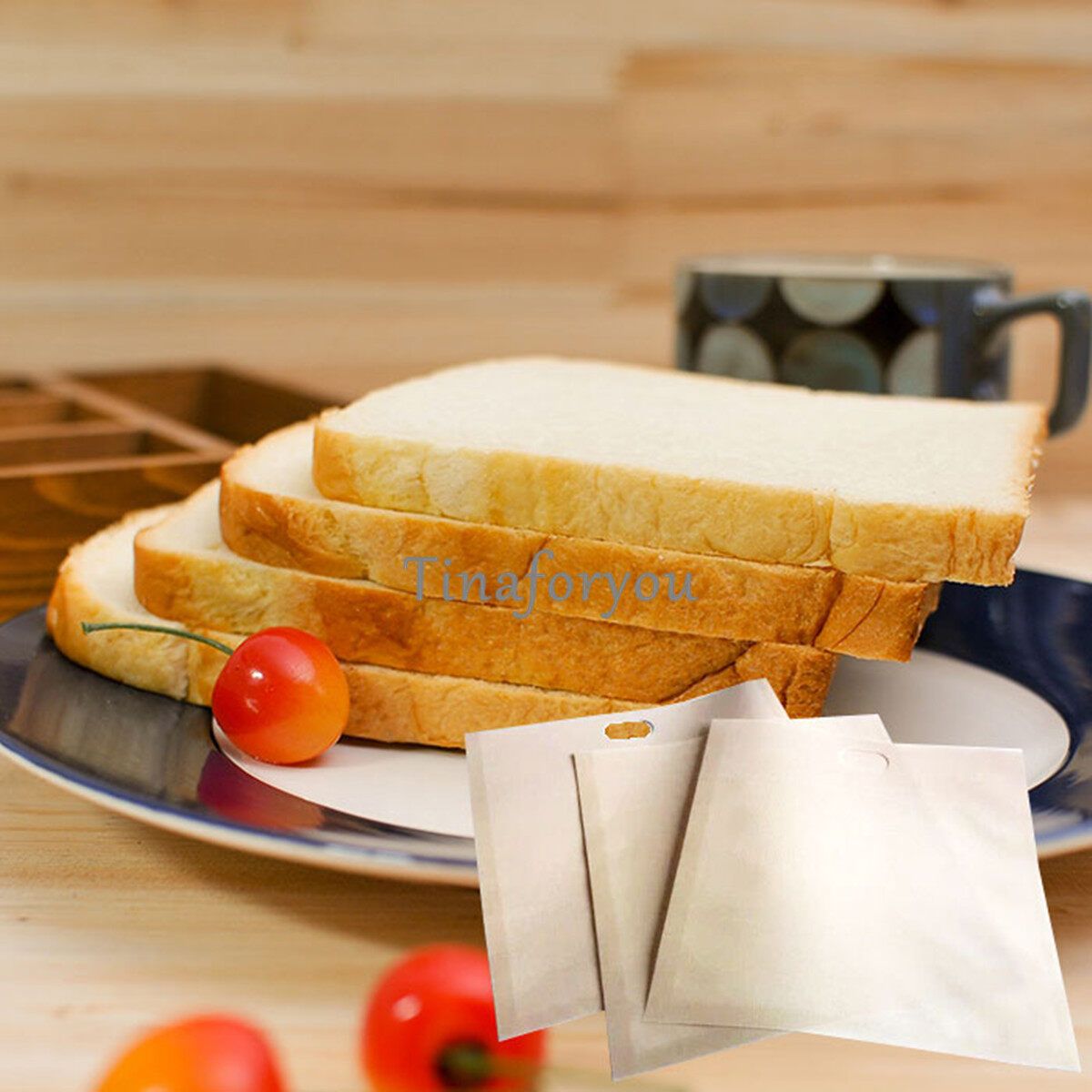 Reusable Toaster Toastie Sandwich Toast Bags Pockets Toasty Toastabags
