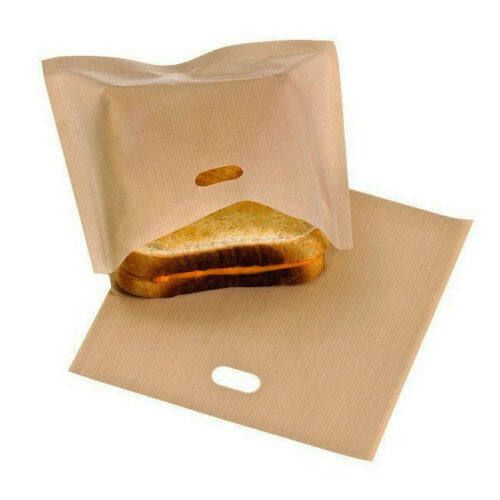 Reusable Toaster Toastie Sandwich Toast Bags Pockets Toasty Toastabags