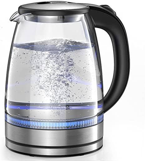 1.7L Large Glass Electric Kettle For Healthy Boiled Water