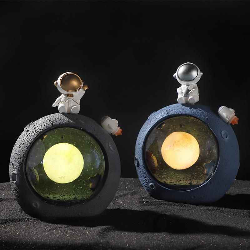 Galaxy Astronaut Creative Home Desktop Decoration Wholesale Small Lamp Living Room Decoration Graduation Gift Holiday Gift Blue Galaxy Wind Chimes Astronaut series