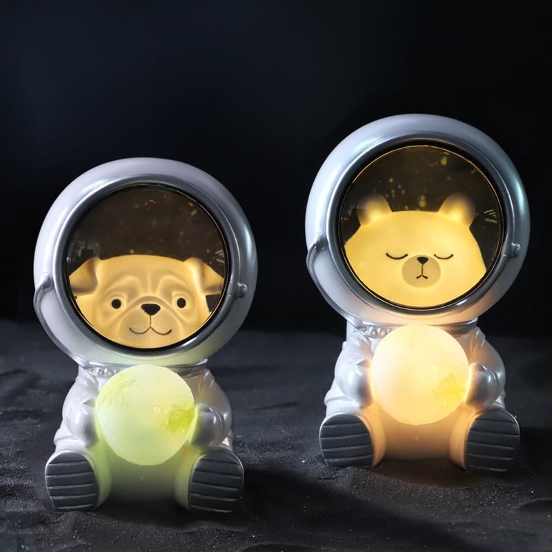 Galaxy Astronaut Creative Home Desktop Decoration Wholesale Small Lamp Living Room Decoration Graduation Gift Holiday Gift Blue Galaxy Wind Chimes Astronaut series
