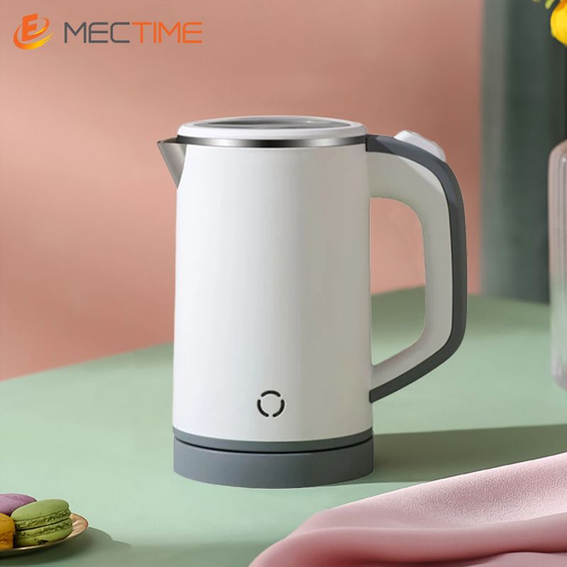 Electric Kettle Travel Beaker Light Luxury Kettle 0.8L White