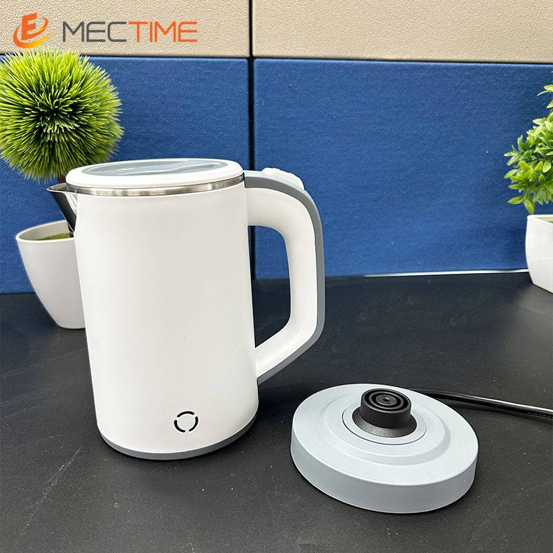 Electric Kettle Travel Beaker Light Luxury Kettle 0.8L White