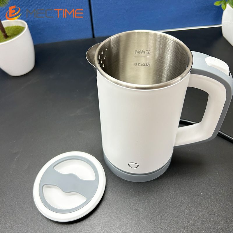 Electric Kettle Travel Beaker Light Luxury Kettle 0.8L White