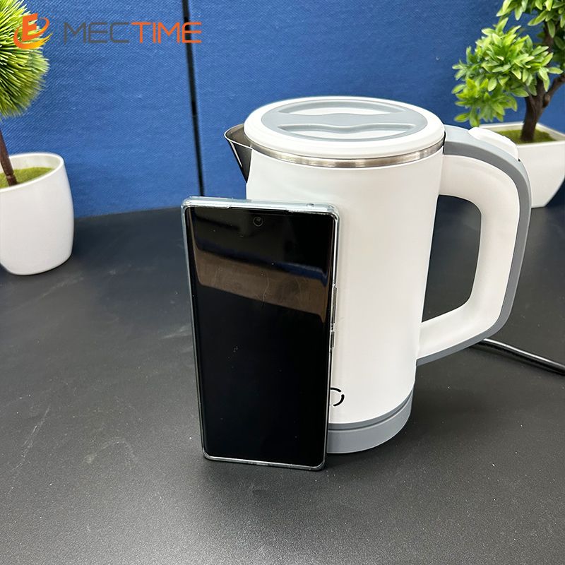 Electric Kettle Travel Beaker Light Luxury Kettle 0.8L White