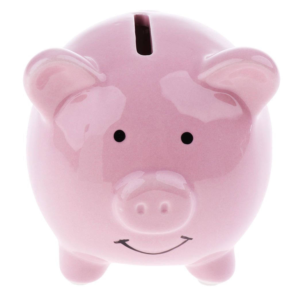 Kids Piggy Bank Money Box Saving Coins Cash Fun Gift Small-Pink