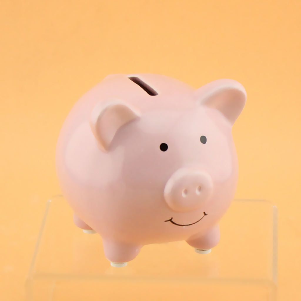 Kids Piggy Bank Money Box Saving Coins Cash Fun Gift Small-Pink