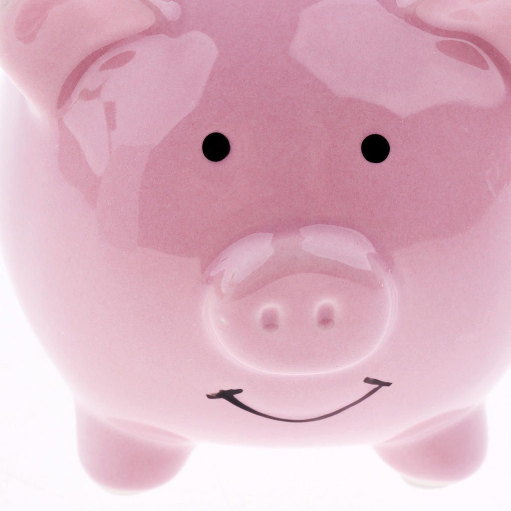 Kids Piggy Bank Money Box Saving Coins Cash Fun Gift Small-Pink