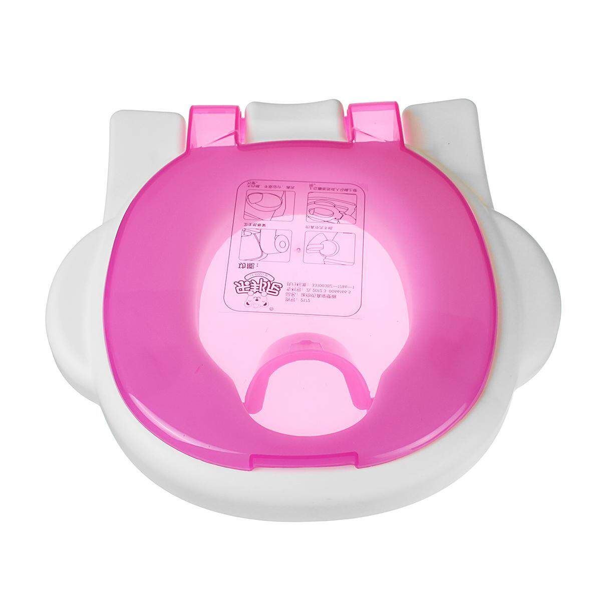 2 In 1 Music Kids Baby Toilet Training Children Toddler Potty Trainer Seat Chair Pink