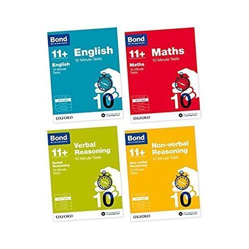 Bond 11+: English, Maths, Non-verbal Reasoning, Verbal Reasoning:10-11 Years Bundle