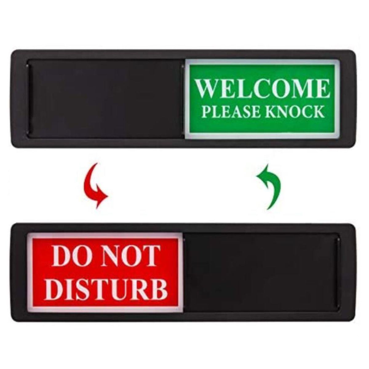 Adhesive Privacy Do Not Disturb Sign For Office Domestic Hotel Black