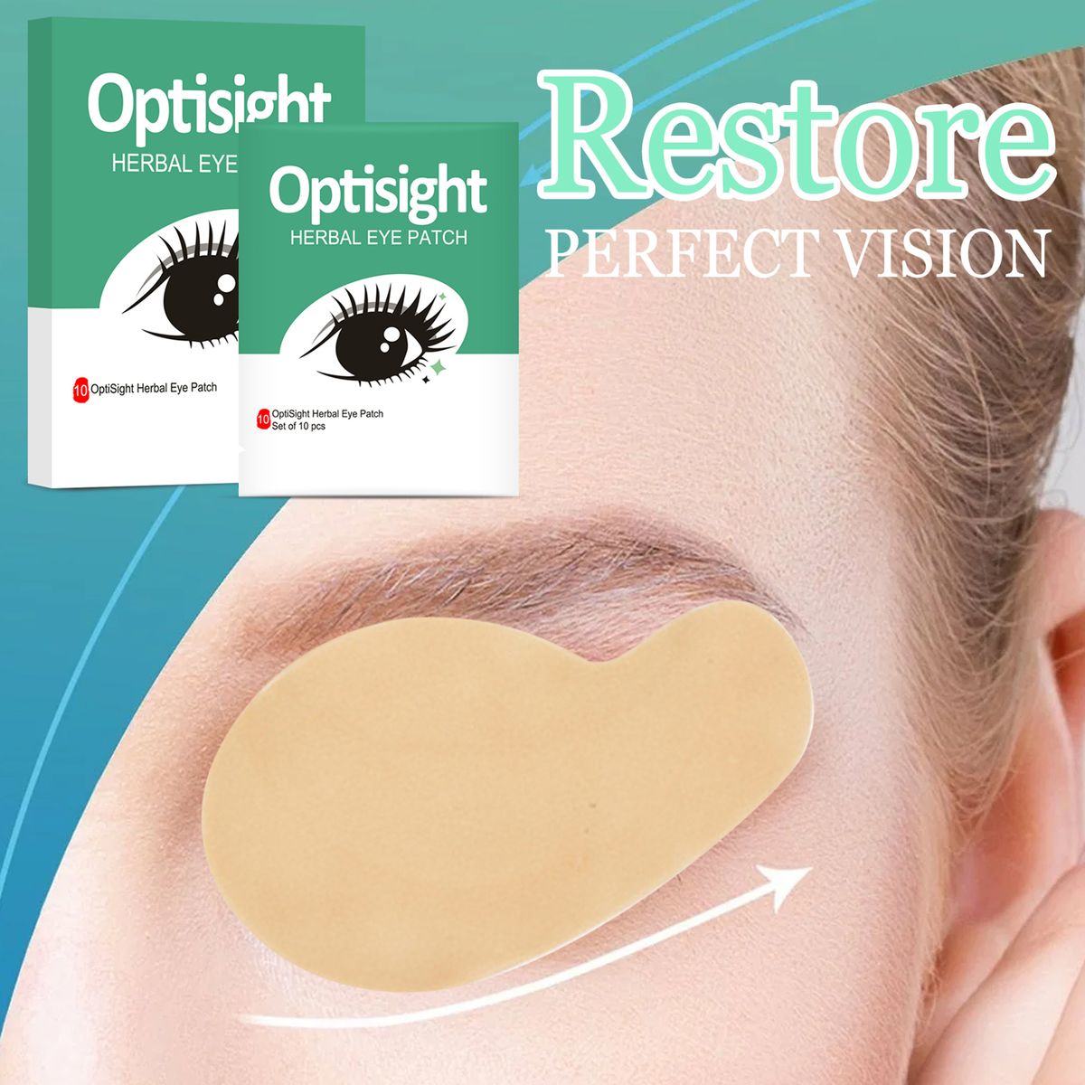 10Pcs/Box Herbal Eye Patches Relieve Eyestrain Dried Eyes