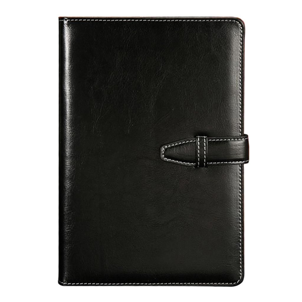 Leather Journal Notebook Writers Pocket Planner Student Drawing Black