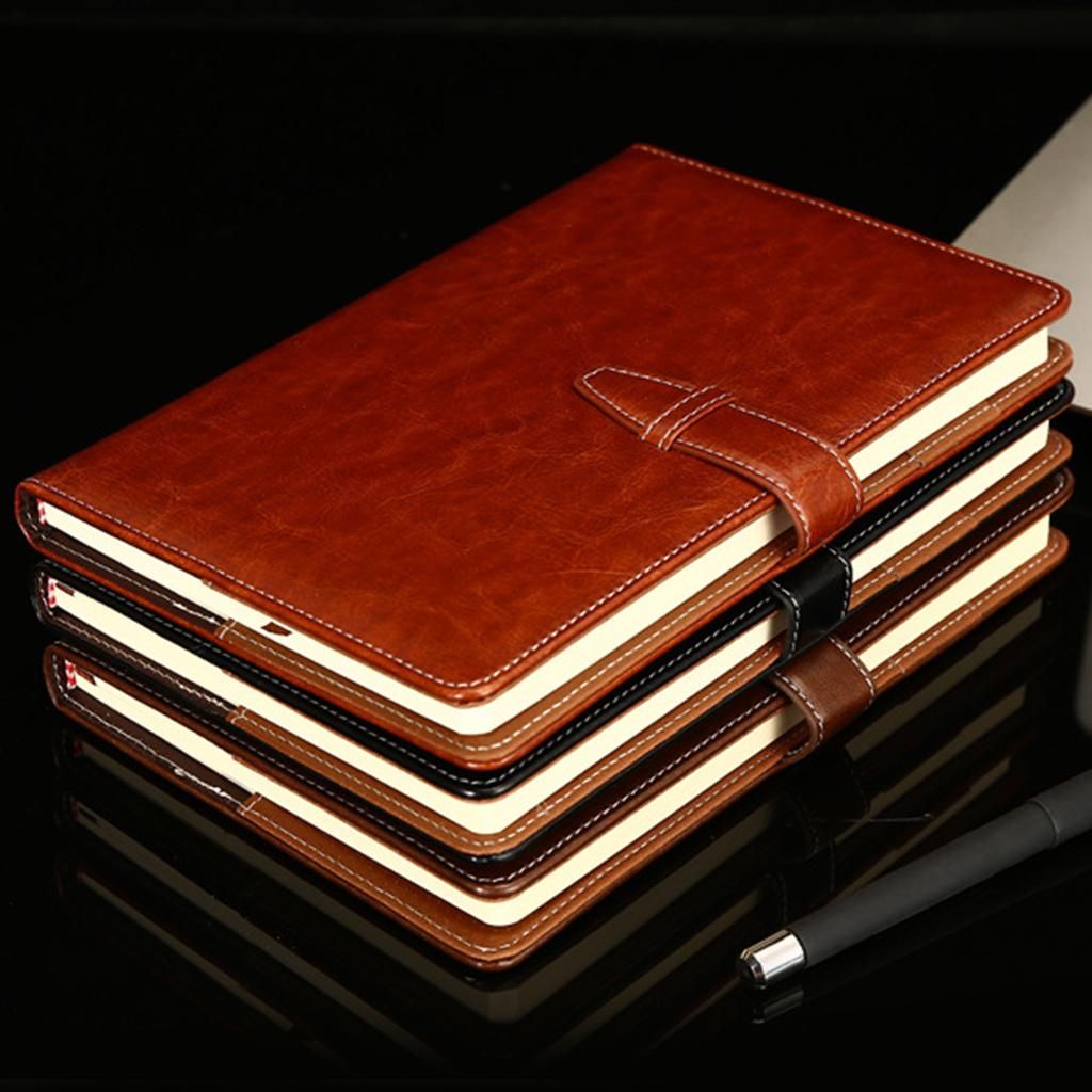 Leather Journal Notebook Writers Pocket Planner Student Drawing Black