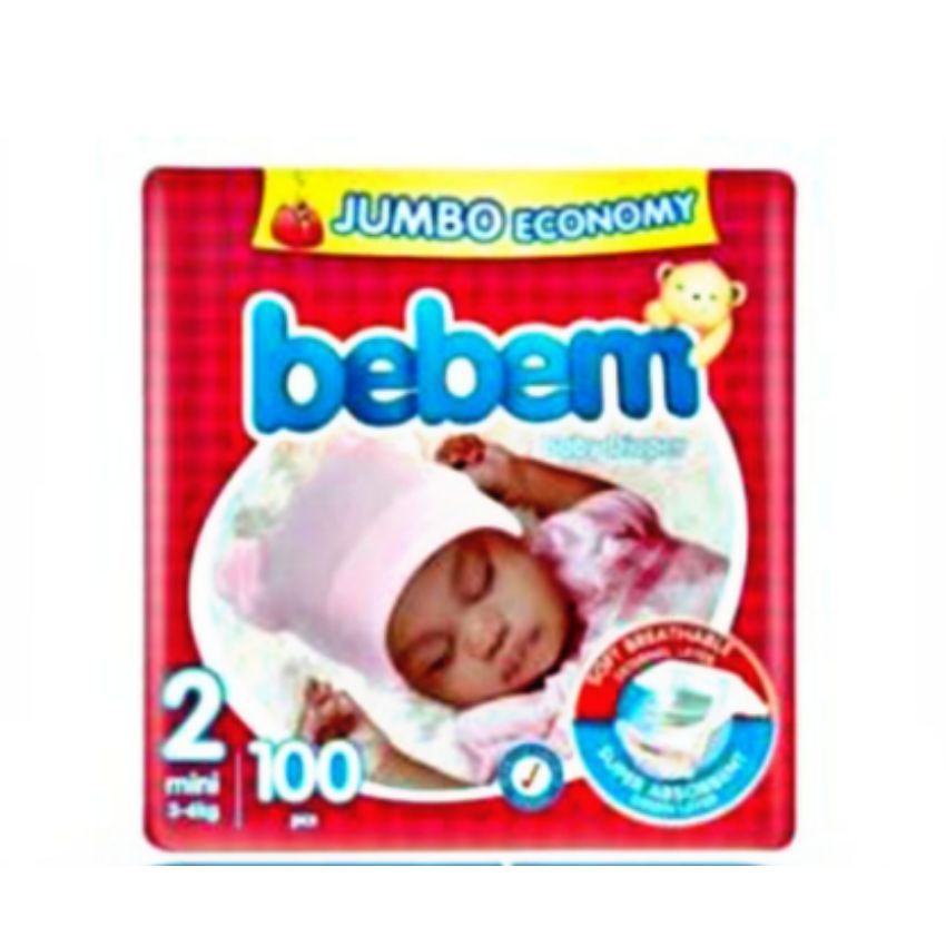 Mini Diaper Size 2 Jumbo - 100x1