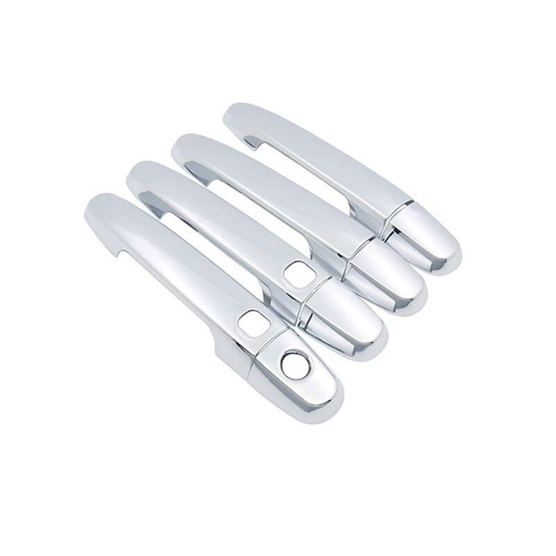 Carbon Fiber Silver Car Door Handle Cover Bowl Trim For Toyota Corolla Axio Altis 2008 2009 2011 2012 2013 Styling Accessories