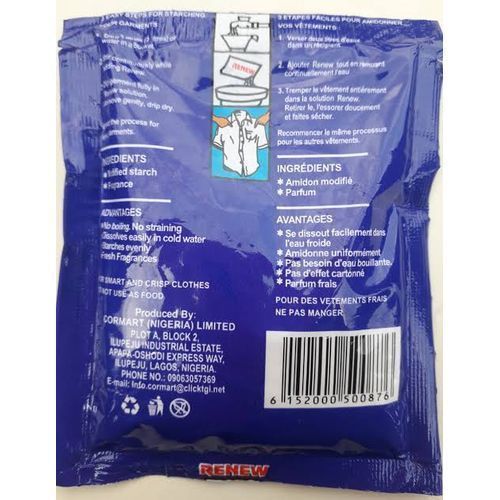 Instant Cold Water Starch - (15 Sachets)