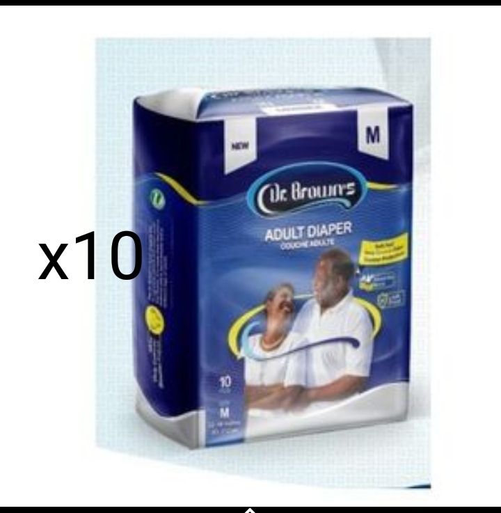 Adult Diaper- Medium  (Pack Of 10) = 100count