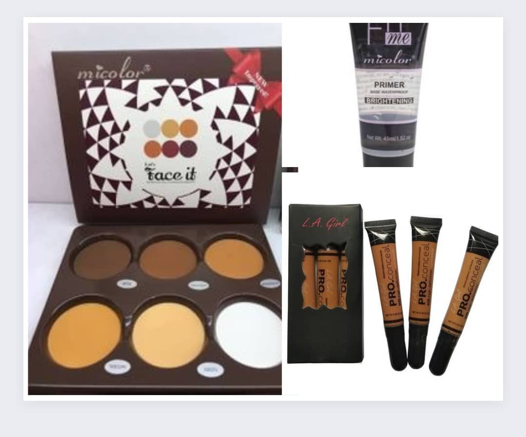 CONTOUR POWDER, PRIMER & LA GIRL CONCEALER