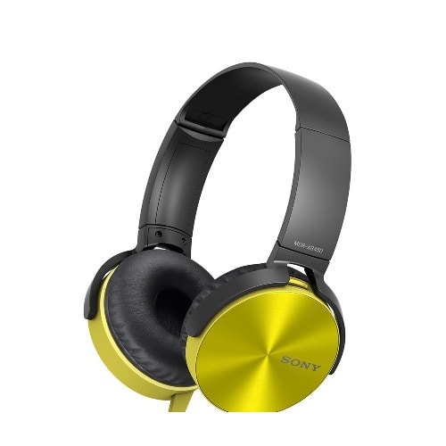 Extra Bass Red Headphone With Mic - Mdr-xb450ap - Yellow