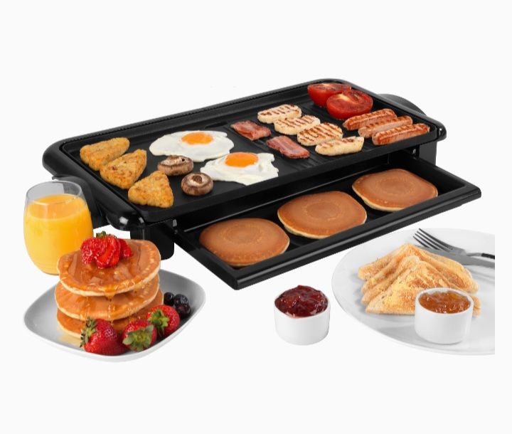 Family Non-Stick Health Grill & Griddle - 2000W