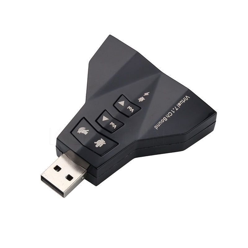 External Live Sound Card With Double Headset Output Audio