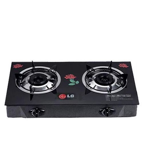 Glass Thick Table Top Double Burner WITH Auto Ignition