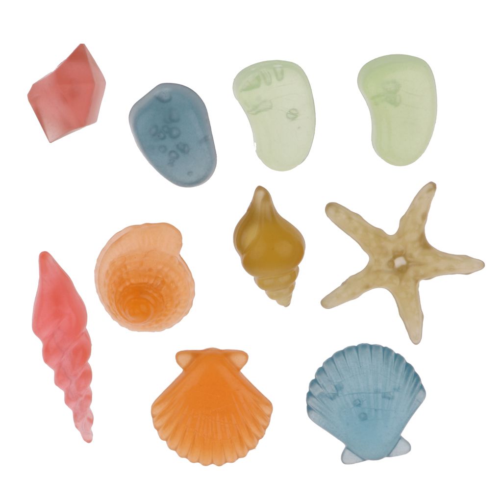 10pcs Aquarium   Tank Rock Luminous   Pebble Stone Hill Aquatic Craft